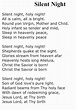 Words to Silent Night | Christmas carols lyrics, Christmas songs lyrics ...