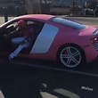 Cam'ron Showing Off His Pink Audi R8!