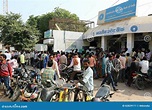 Crowds Have Been Gathering Outside Banks Across India Editorial Photo ...