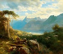 Leopold Heinrich Vöscher - A view of Lake Lucerne and the Bernese ...