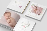 10x10 Baby Girl Photo Album Template | Creative Stationery Templates ...