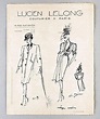 Nine Lucien Lelong fashion designs, one signed by Christian Dior Ink ...