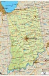 Physical Map of Indiana State - Ezilon Maps