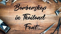 Barbershop in Thailand Font Free Download