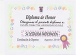 Modelo diplomas de honor - Imagui