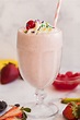 BEST Strawberry Milkshake [3 ingredients!] - The Recipe Rebel