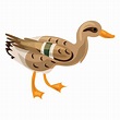 icono de pato salvaje, estilo de dibujos animados 14410791 Vector en ...