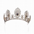 Impressive sapphire and diamond tiara, mid 19th century | 藍寶石配鑽石頭冠，19 ...