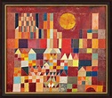 Bild "Burg und Sonne" (1928), gerahmt von Paul Klee kaufen | ars mundi