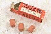 Parker Lady Gold Cap erasers - 7.5mm