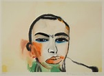 FRANCESCO CLEMENTE, “Untitled (Self-Portrait), 1984, color woodcut on ...