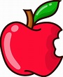 Ilustración de dibujos animados de manzana. estilo vector manzana para ...