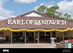 ORLANDO, USA: MAY 01 2019: Exterior image of an Earl of Sandwich shop ...