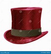 Sombrero de copa rojo foto de archivo. Imagen de elegante - 37393000
