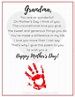 Printable Mother's Day Poem for Grandma - Crafty Morning