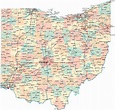 Printable State Of Ohio Map