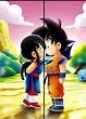 Pareja | Goku y su novia, Dragon ball gt, Dibujos