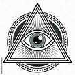 Illuminati Symbol Design. All See Eye Famous Sign. Decorative Logo ...