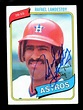 Rafael Landestoy Autograph Signed 1980 Topps Houston Astros | eBay