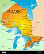 Ontario Province Map Stock Photo - Alamy