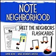 Note Neighborhood – Meet the Neighbors Flashcards | TpT