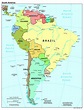 South America Political Map With Cities | Images and Photos finder