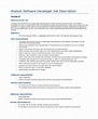 FREE 9+ Sample Software Developer Job Description Templates in PDF