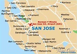 San Jose Map | San jose map, San jose california map, San jose