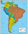 【Mapa América del Sur】🥇 | Mapas de Sudamérica / Suramérica