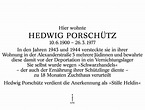 Gedenkstätte Stille Helden: Biografie Hedwig Porschütz