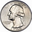 ¼ Dollar "Washington Quarter" (argent) - États-Unis – Numista