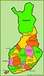 Administrative map of Finland | Finland, Finland location, Map