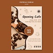 Free PSD | Coffee shop template flyer