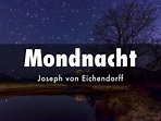 Mondnacht Eichendorff Gedichtform