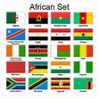 African Africa 2x3 Flag Set of 20 Country Countries Polyester Flags ...
