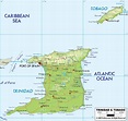 Mapas Geográficos de Trinidad e Tobago