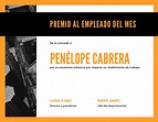 Plantillas de certificados de empleado del mes | Canva