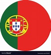 Portugal flag Royalty Free Vector Image - VectorStock