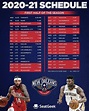 The 2020-2021 Pelicans schedule just released : r/NOLAPelicans