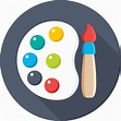 Paint Palette Icon Png Web Icons Png | Images and Photos finder