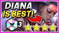DIANA ⭐⭐⭐⭐ *BEST CARRY!* - TFT 10.21B Teamfight Tactics FATES Guide ...