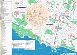 Lausanne Tourist Map - Ontheworldmap.com
