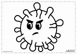 TE CUENTO UN CUENTO: Dibujos para colorear de Coronavirus para niños.