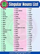 Singular Nouns List in English » OnlyMyEnglish