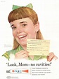 1958 vintage AD CREST Toothpaste "Look Mom no cavities!" Norman ...