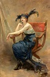 Madeleine Lemaire - Woman seated in a Dagobert armchair (1913) : r/museum