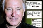 Alan Rickman dead: Stars lead tributes as British actor dies of cancer ...