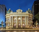 The beautiful Municipal Theatre (Theatro Municipal), Rio de Janeiro, Brazil