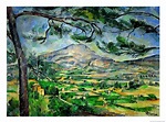 Paul Cézanne, La Montagne Sainte-Victoire au grand pin, 1887 | Download ...