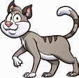 Glückliche Comic-Katze - Download Kostenlos Vector, Clipart Graphics ...